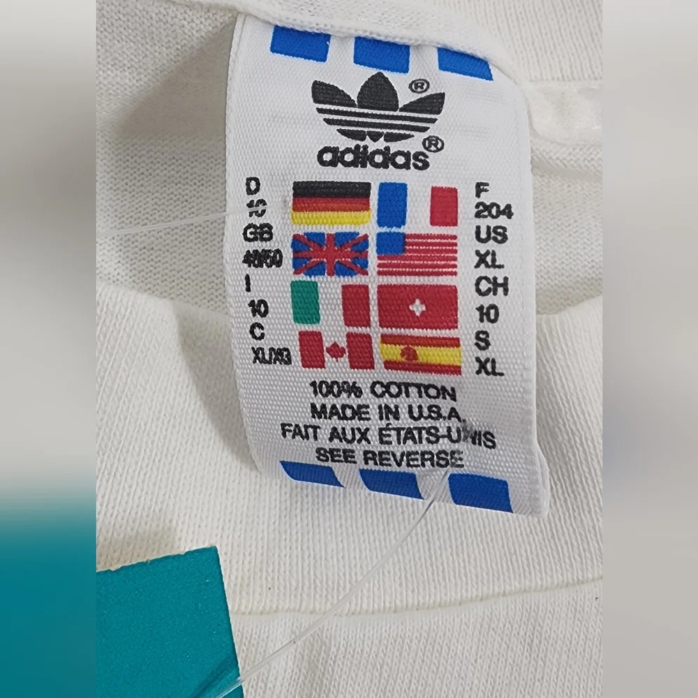 NWT VTG Adidas World Cup USA 94 Making Soccer History Single Stitch T-Shirt XL - Picture 14 of 15